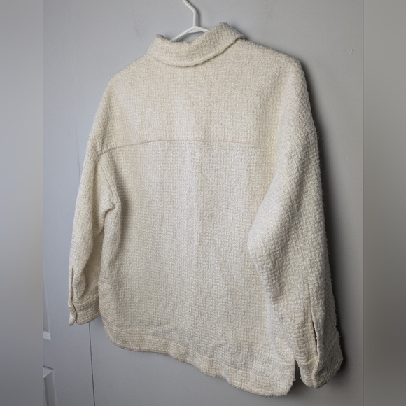 ZARA Women Tweed cream vest size XS Oversized fit very classic ! - Picture 5 of 7